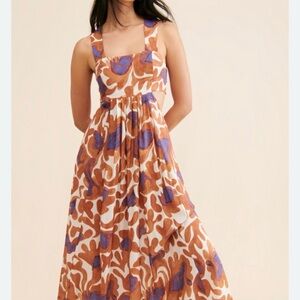 Anthropologie Bandeau Maxi Dress